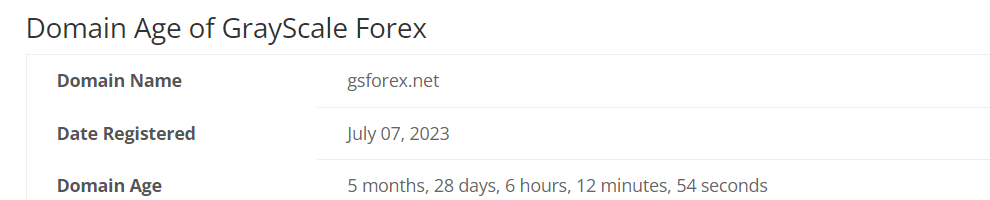 GrayScale Forex 1 screen
