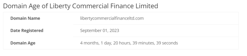 Liberty Commercial Finance Limited 1 screen